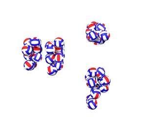 Volley Ball Themed Font quote mark, comma, period