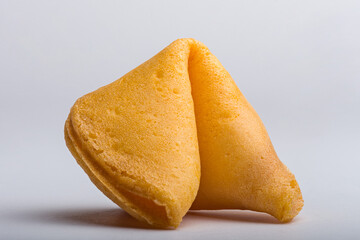 Fortune Cookie On a White Background