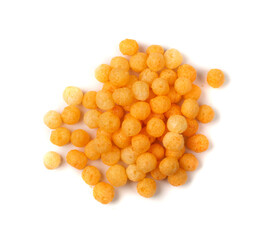 Corn Balls Isolated, Puffs with Spices