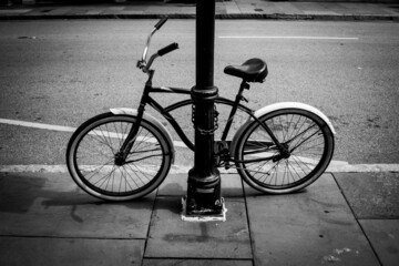 Naklejka na ściany i meble bicycle on the street