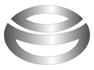 Grafika wektorowa powstała w wyniku przekształceń koła oraz zastosowanie gradientu. Projekt logo.