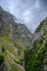 Ruta del Cares trail in the Picos de Europa National Park, Asturia, Spain