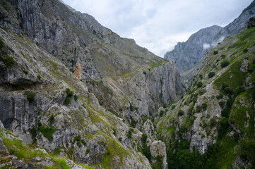 Fototapeta na wymiar Ruta del Cares trail in the Picos de Europa National Park, Asturia, Spain