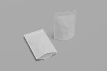 blank stand-up pouch mockup