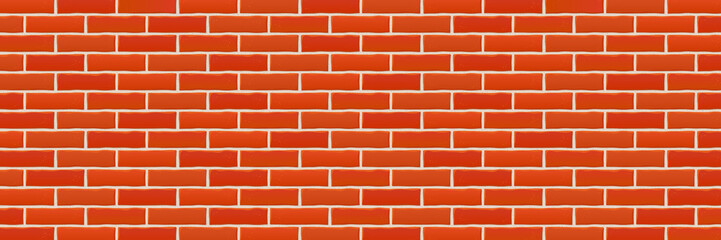 Obraz premium Red brick pattern wall background. Stone brickwall texture. Orange stone tile building material. Textured brickwork stonewall. Building architecture brick wall pattern. Construction decoration. Vector