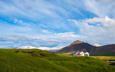 mountains and clouds