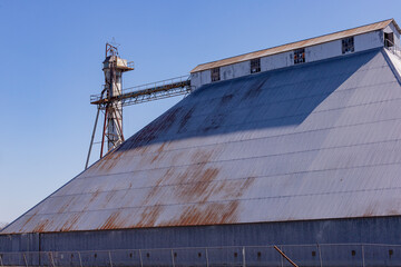 Grain silos in Texas