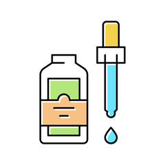 essential oil color icon vector color illustration