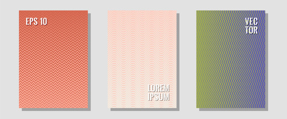 Abstract shapes of multiple lines halftone patterns.