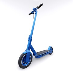 electric folding scooter for leisure and city trips 3D illustration