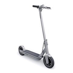 electric folding scooter for leisure and city trips 3D illustration