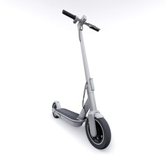 electric folding scooter for leisure and city trips 3D illustration