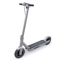 electric folding scooter for leisure and city trips 3D illustration