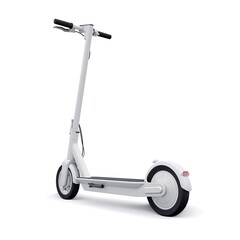 electric folding scooter for leisure and city trips 3D illustration