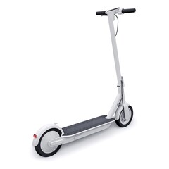 electric folding scooter for leisure and city trips 3D illustration