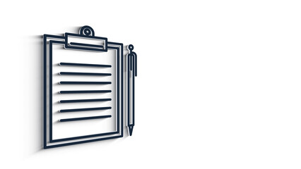 EDUCATION 3D shadow icon design isolated on white background. Go to school. Motion graphic.