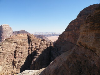 Fototapeta na wymiar Jordanian Desert Mountains 