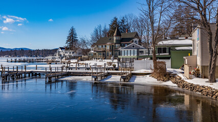 Fototapeta na wymiar New Hampshire-Wolfboro-Lake Winnipesaukee