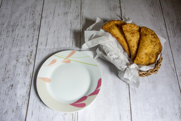 pastry on top of a wooden table