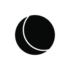 Moon, Night, Moonlight, Midnight Solid Icon Vector Illustration Logo Template. Suitable For Many Purposes.