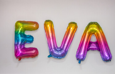 Eva Balloon Letter Set 