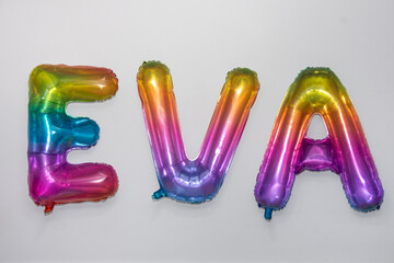 Eva Balloon Letter Set 