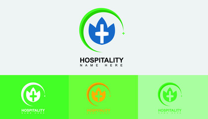 modern vector hospiltal healty logo design for brand and hospital