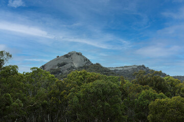 Beautiful Giraween National Park in Southern Downs Queensland, featuring native plants, gum trees and giant granite boulders