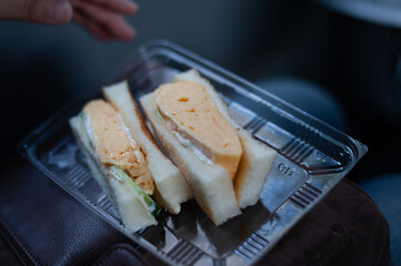 卵焼きの素敵なサンドウィッチ