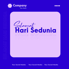 Simple poster template design with vector format