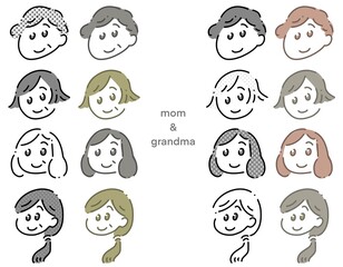 mom＆grandma
