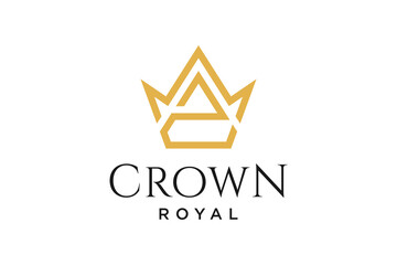 initial logo letter Z with crown vector symbol illustration design