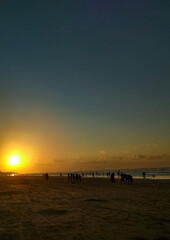 sunset on the beach, Sumenep, East Java