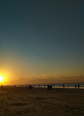sunset on the beach, Sumenep, East Java