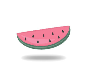 Piece of red watermelon. The picture can be used for postcards too, banners. 