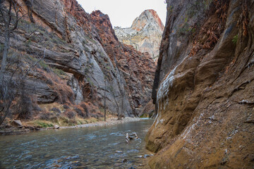 The Narrows Canyon, Zion National Park, Utah