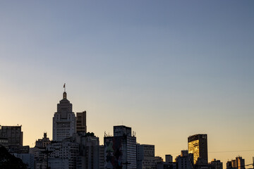 Fototapeta na wymiar Skyline of Sao Paulo downtown area.
