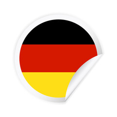 Germany Flag Round Corner Paper Icon
