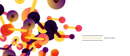 Network concept abstract background. Dots connection. Big data idea. Business template for wallpaper, banner, background or landing