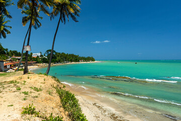 Japaratinga Beach, Alagoas, Brazil on February 10, 2022. Northeast Brazil.