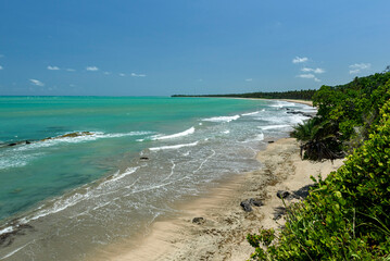 Japaratinga Beach, Alagoas, Brazil on February 10, 2022. Northeast Brazil.