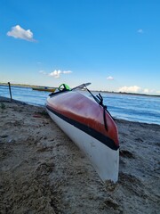 canoe on the beach