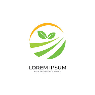 Agriculture logo template suitable for businesses and product names. This stylish logo design could be used for different purposes for a company, product, service or for all your ideas.