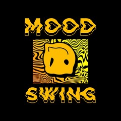 Bad Mood writing streetwear design, suitable for screen printing t-shirts, clothes, jackets and others