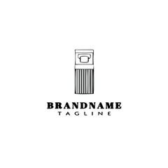 bed furniture logo flat icon design template black isolated vector illustration