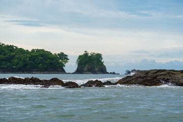 Rocks and uninhabited islands along the Pacific coast of Panama