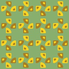 Rounded abstract seamless pattern - accent for any surfaces.