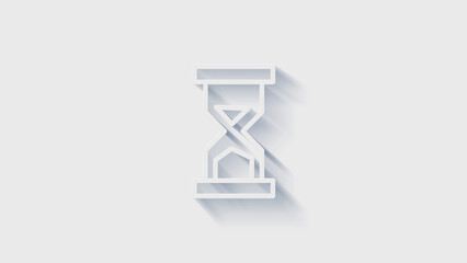 Office icon. Web 3D shadow icon set. Office, great design for any purposes. Motion graphics.