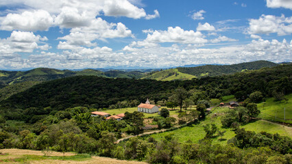 Cunha, landscape with mountains