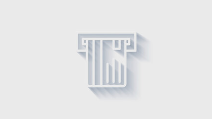 Money, finance, payments. Finance 3D shadow icon design. outline web icon. Motion graphics.